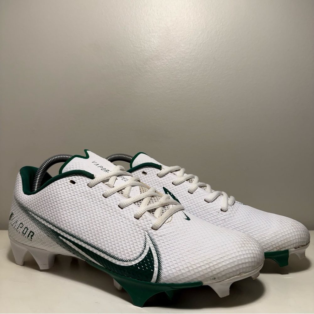 Nike Vapor Edge Speed 360 Football Cleats Men’s Size 8.5 White Green Athletic